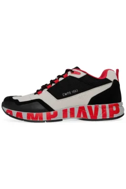 CAMP DAVID & SOCCX Power Sneaker im Materialmix mit XL-Logo black Sale