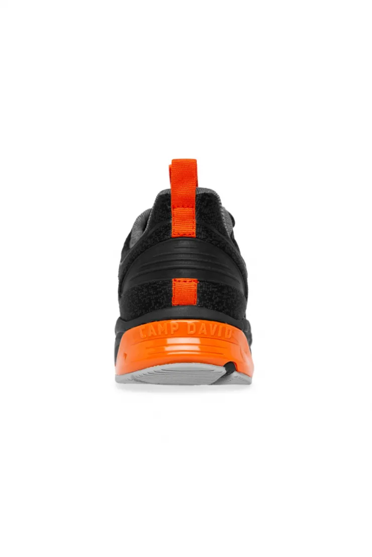 CAMP DAVID & SOCCX Premium Sneaker im Knit-Design mit 3D-Rubber-Elementen black Hot