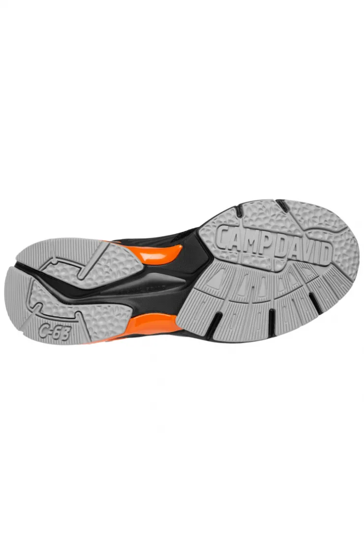 CAMP DAVID & SOCCX Premium Sneaker im Knit-Design mit 3D-Rubber-Elementen black Hot