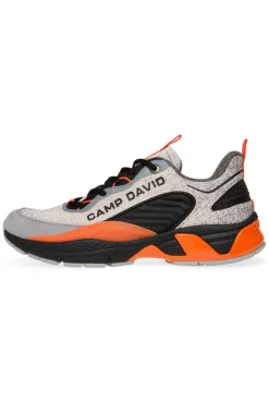 CAMP DAVID & SOCCX Premium Sneaker im Knit-Design mit 3D-Rubber-Elementen shell / black Sale