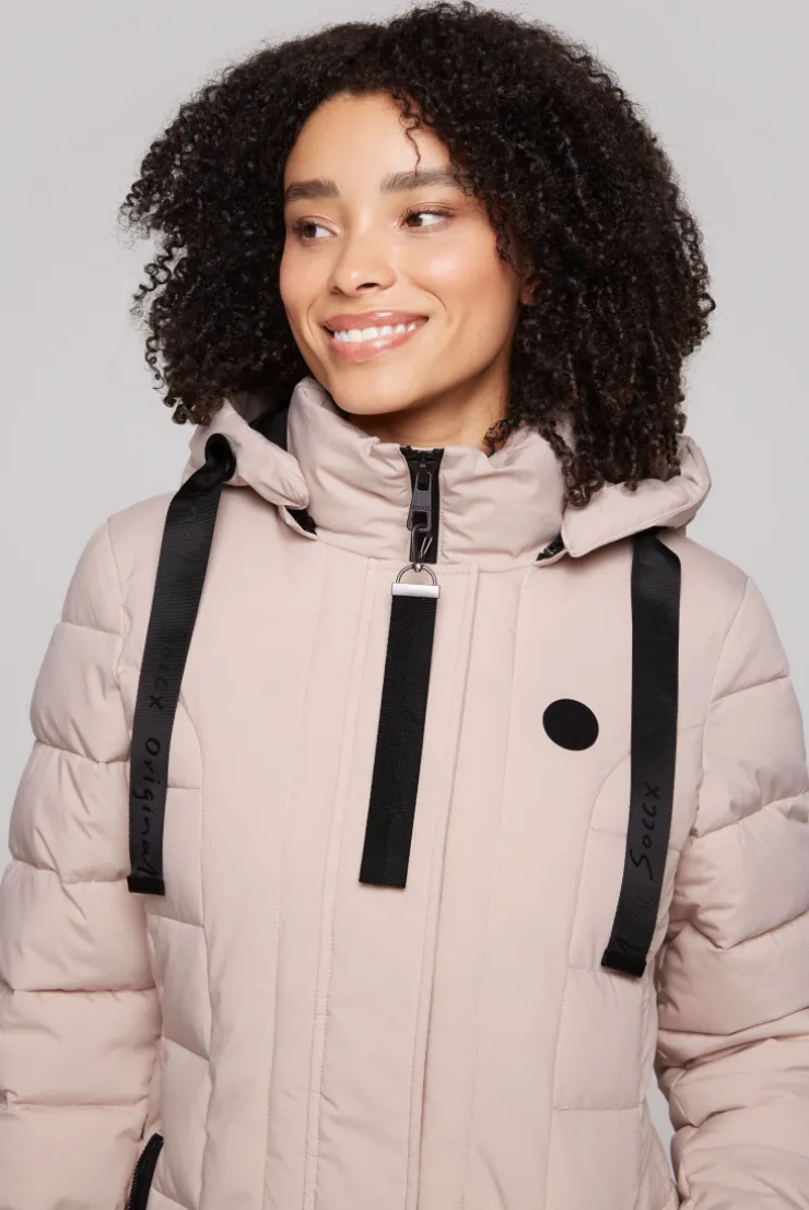 CAMP DAVID & SOCCX Puffer-Jacke mit abtrennbarer Kapuze light beige lightbeige Fashion