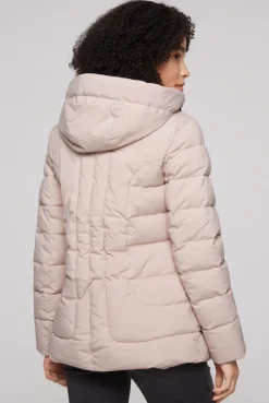 CAMP DAVID & SOCCX Puffer-Jacke mit abtrennbarer Kapuze light beige lightbeige Fashion