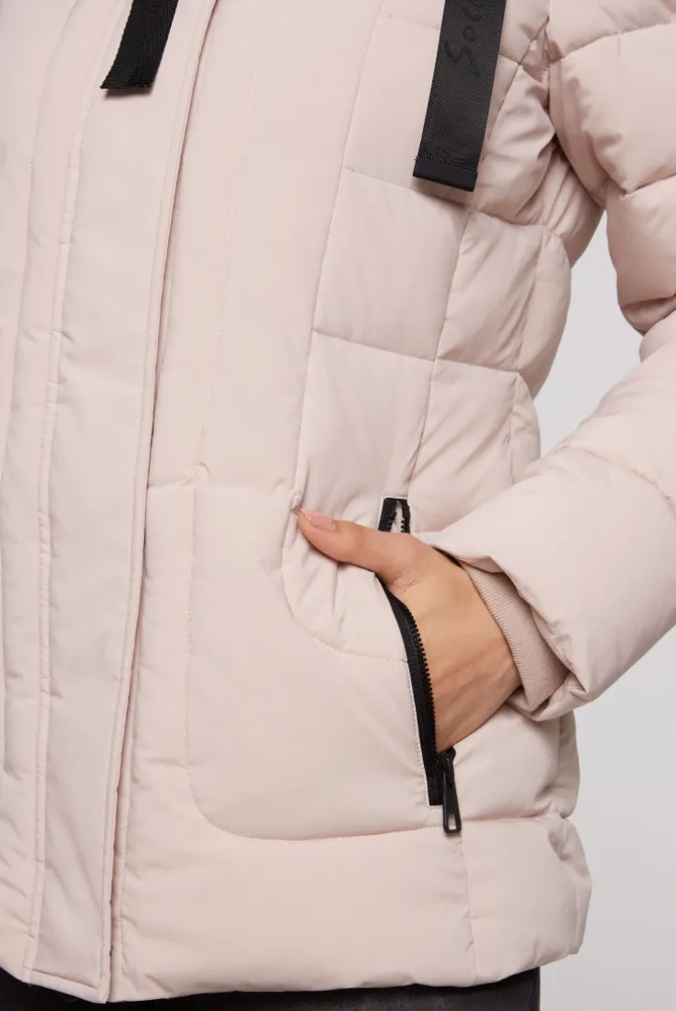 CAMP DAVID & SOCCX Puffer-Jacke mit abtrennbarer Kapuze light beige lightbeige Fashion