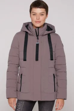 CAMP DAVID & SOCCX Puffer-Jacke mit abtrennbarer Kapuze brown Sale