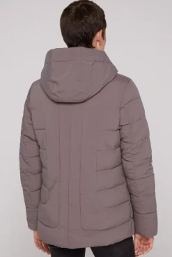 CAMP DAVID & SOCCX Puffer-Jacke mit abtrennbarer Kapuze brown Sale