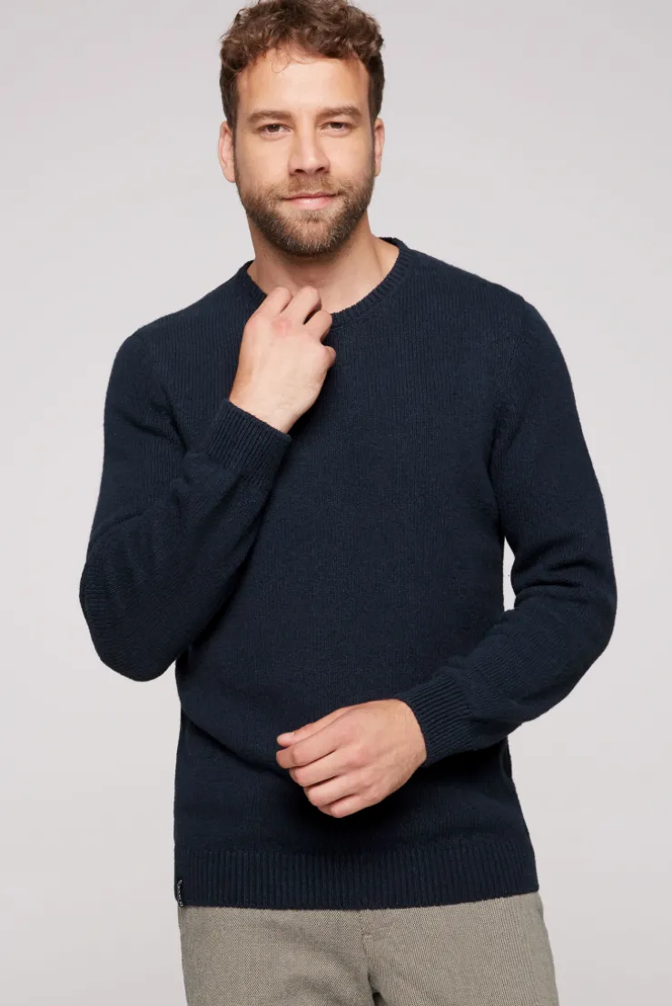 CAMP DAVID & SOCCX Pullover mit Rundhalsausschnitt blue navy bluenavy Shop
