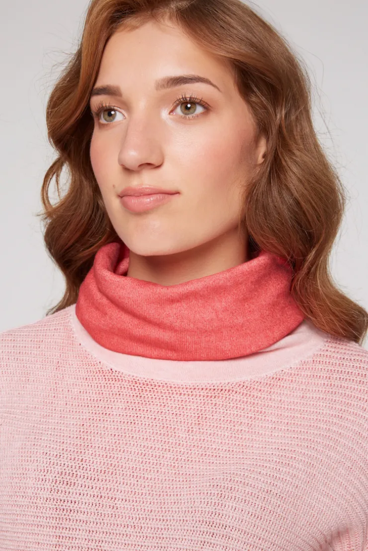 CAMP DAVID & SOCCX Pullover Oil Dyed mit Rollkragen und Intarsia-Logo pure coral purecoral Hot