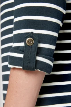 CAMP DAVID & SOCCX Ringelshirt mit hohem Kragen und Rubber-Artwork blue navy bluenavy Best Sale