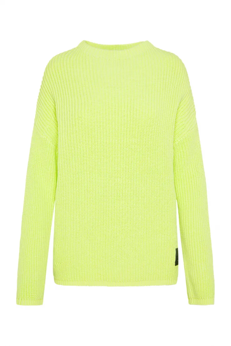 CAMP DAVID & SOCCX Rippstrickpullover Stone Washed yellow lime yellowlime Best Sale