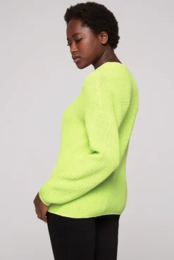 CAMP DAVID & SOCCX Rippstrickpullover Stone Washed yellow lime yellowlime Best Sale