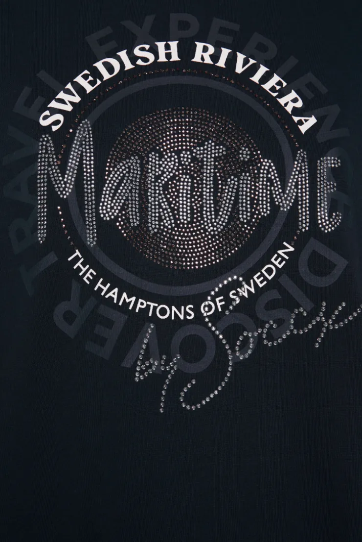 CAMP DAVID & SOCCX Ärmelloses Shirt mit Artwork aus Schmucksteinen blue navy bluenavy Store