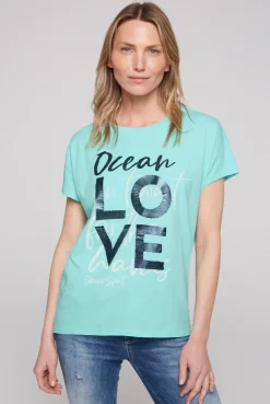 CAMP DAVID & SOCCX Ärmelloses Shirt mit Folienprint flash aqua flashaqua Shop