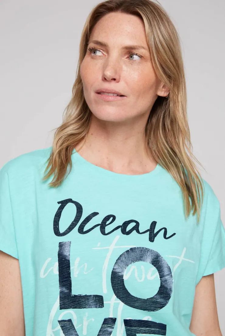 CAMP DAVID & SOCCX Ärmelloses Shirt mit Folienprint flash aqua flashaqua Shop
