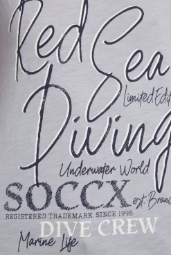 CAMP DAVID & SOCCX Ärmelloses Shirt mit V-Ausschnitt und Artwork cozy blue cozyblue Outlet