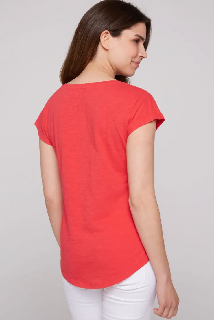 CAMP DAVID & SOCCX Ärmelloses Shirt mit V-Ausschnitt und Artwork skipper red | M skipperred New