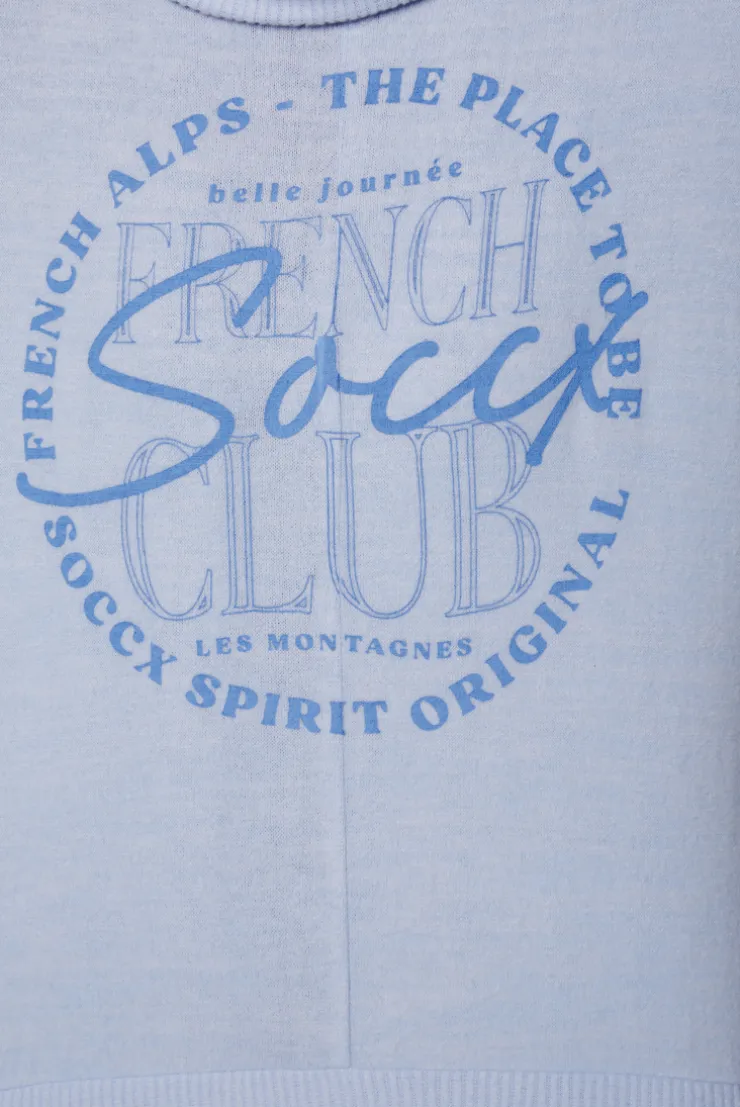 CAMP DAVID & SOCCX Rollkragenpullover mit Fledermausärmeln cool blue coolblue Clearance