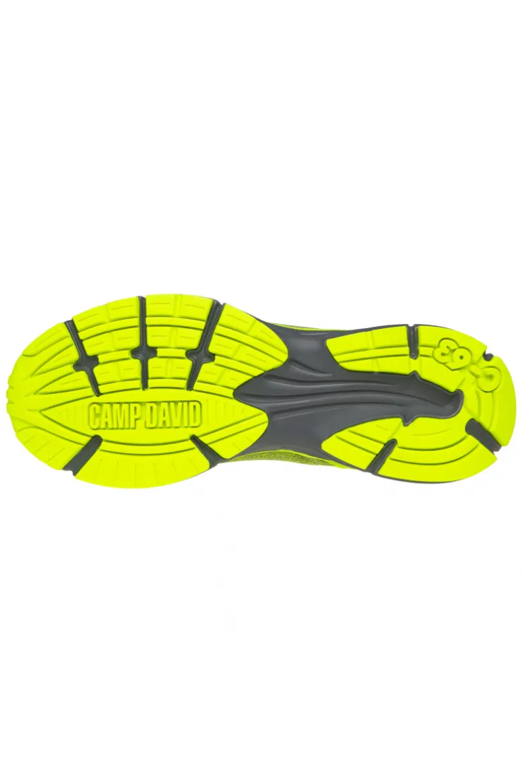 CAMP DAVID & SOCCX Running Sneaker mit Knit-Design und Rubber Logo neon lime neonlime Shop