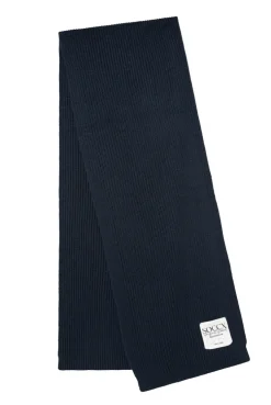 CAMP DAVID & SOCCX Schal in Rippstrick mit Label Patch blue navy bluenavy Online