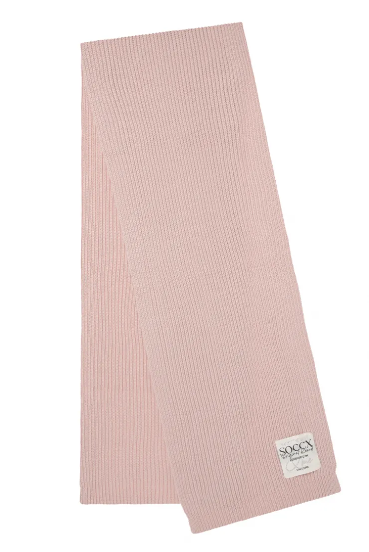CAMP DAVID & SOCCX Schal in Rippstrick mit Label Patch rose blush roseblush Online