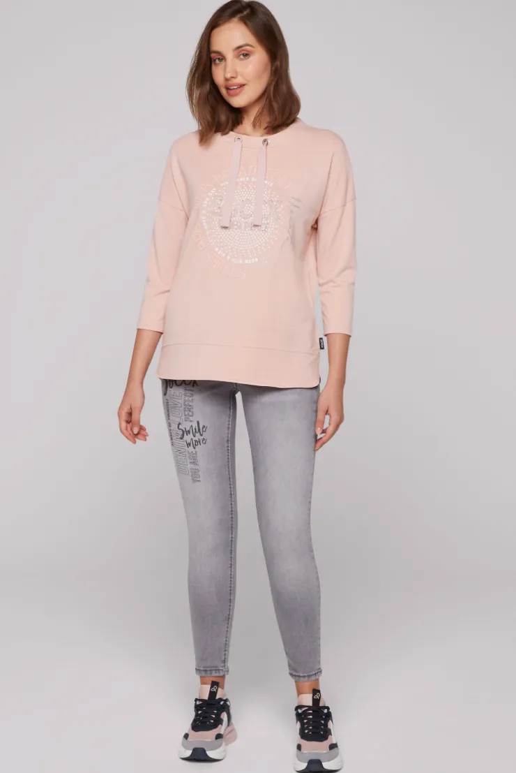 CAMP DAVID & SOCCX Shirt mit Stehkragen und Artwork rose blush roseblush Best