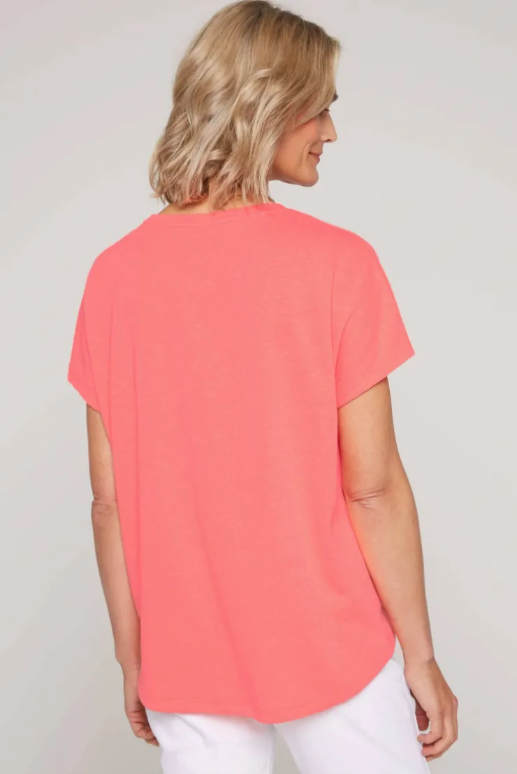 CAMP DAVID & SOCCX Shirt Oversized mit Artwork neon pink neonpink Outlet