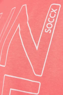 CAMP DAVID & SOCCX Shirt Oversized mit Artwork neon pink neonpink Outlet