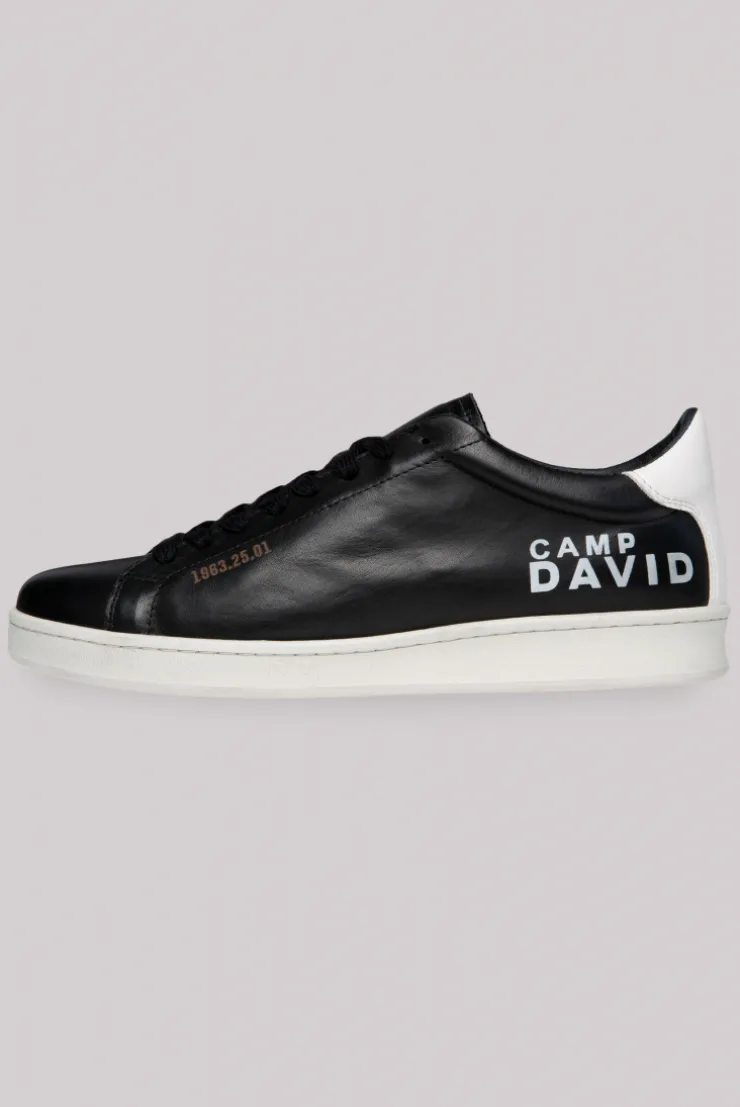 CAMP DAVID & SOCCX Sneaker aus Leder mit Logo Prints black Cheap