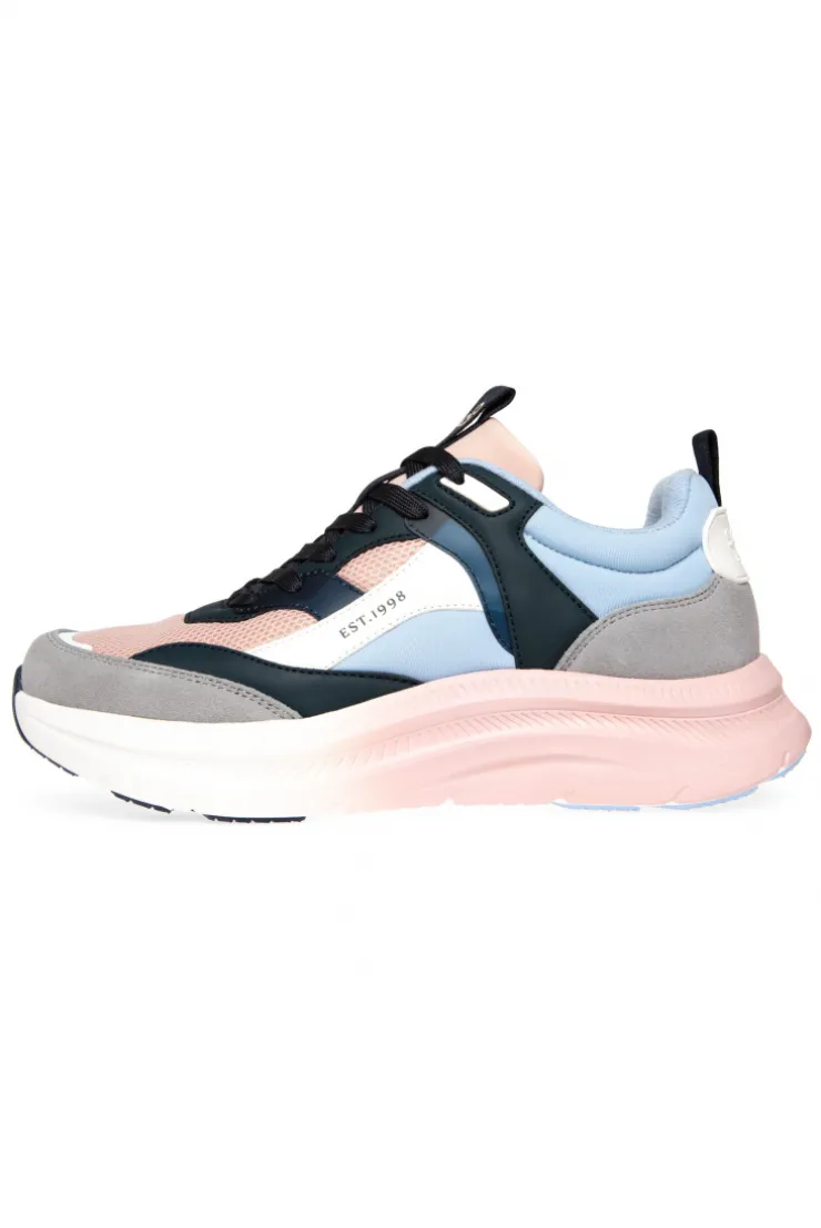 CAMP DAVID & SOCCX Sneaker im bunten Materialmix mit Dip-Dye-Sohle rose blush roseblush Outlet