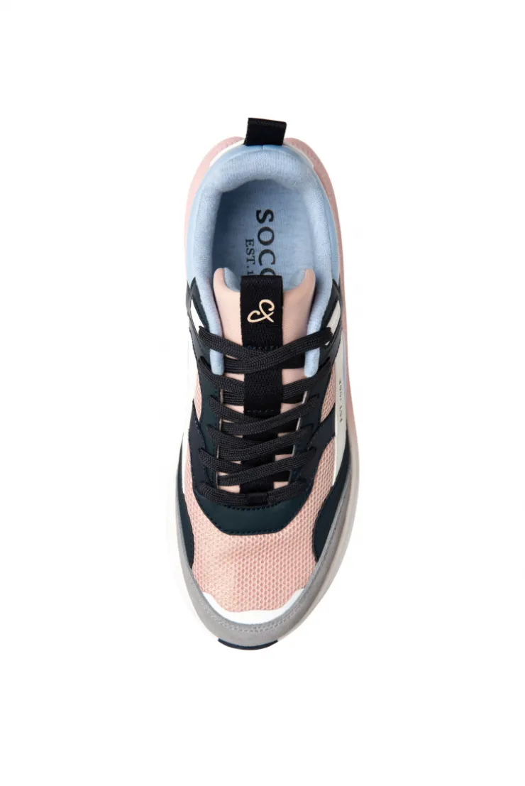 CAMP DAVID & SOCCX Sneaker im bunten Materialmix mit Dip-Dye-Sohle rose blush roseblush Outlet