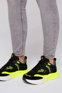 CAMP DAVID & SOCCX Sneaker im Materialmix mit Dip-Dye-Sohle black Clearance