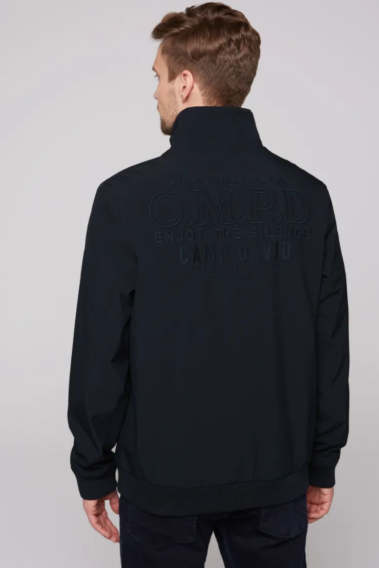 CAMP DAVID & SOCCX Softshelljacke im Blouson-Stil mit Artworks blue navy bluenavy Flash Sale