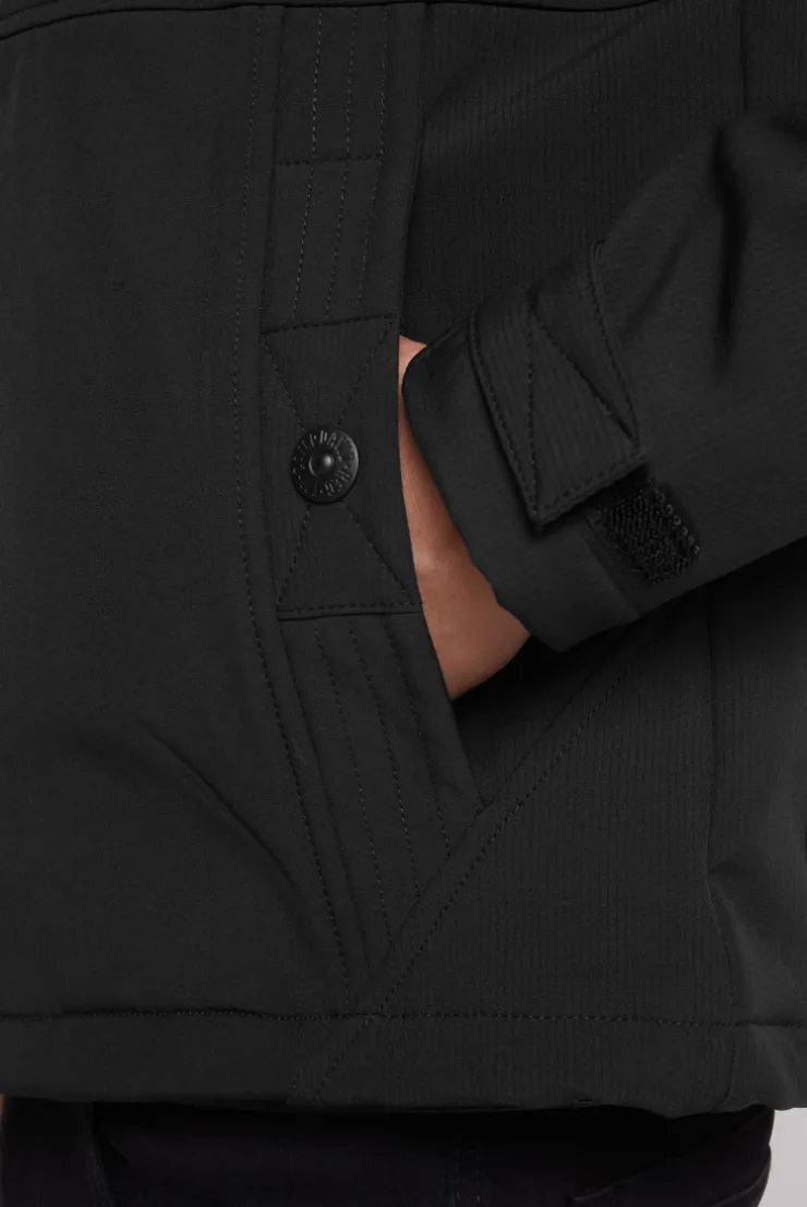 CAMP DAVID & SOCCX Softshelljacke mit abtrennbarer Kapuze black Best Sale