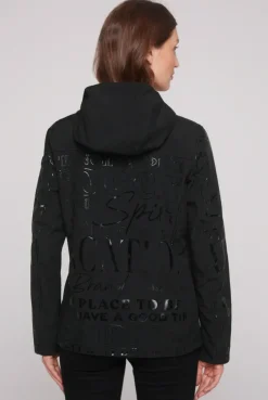 CAMP DAVID & SOCCX Softshelljacke mit Kapuze und Glossy Prints black Best
