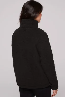 CAMP DAVID & SOCCX Sport-Jacke im Sherpa-Look black Outlet