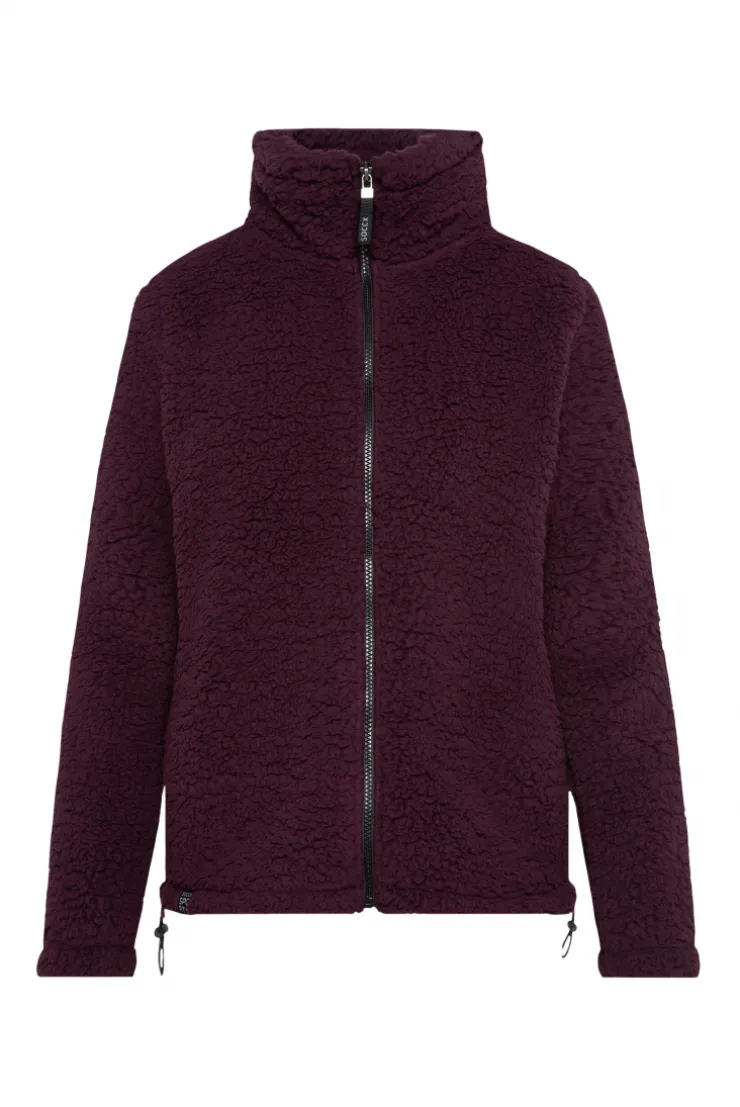 CAMP DAVID & SOCCX Sport-Jacke im Sherpa-Look deep plum deepplum Best Sale