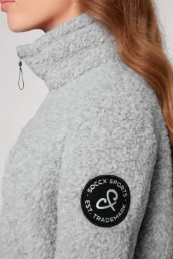 CAMP DAVID & SOCCX Sport-Jacke im Sherpa-Look grey melange greymelange Outlet
