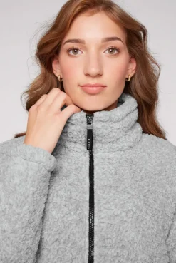 CAMP DAVID & SOCCX Sport-Jacke im Sherpa-Look grey melange greymelange Best