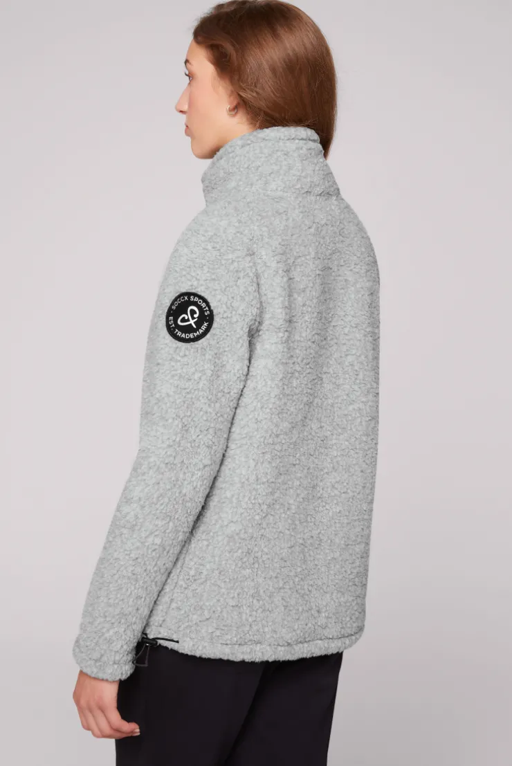 CAMP DAVID & SOCCX Sport-Jacke im Sherpa-Look grey melange greymelange Best