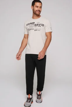 CAMP DAVID & SOCCX Sport-T-Shirt mit Artwork shell Cheap