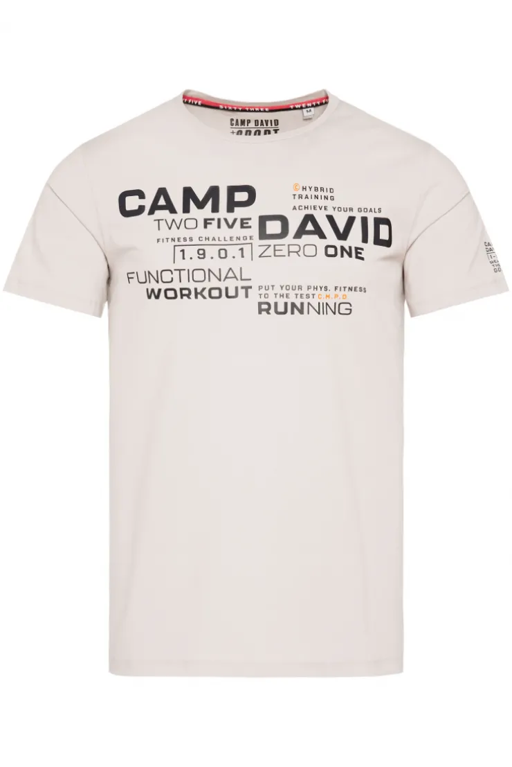 CAMP DAVID & SOCCX Sport-T-Shirt mit Artwork shell Discount