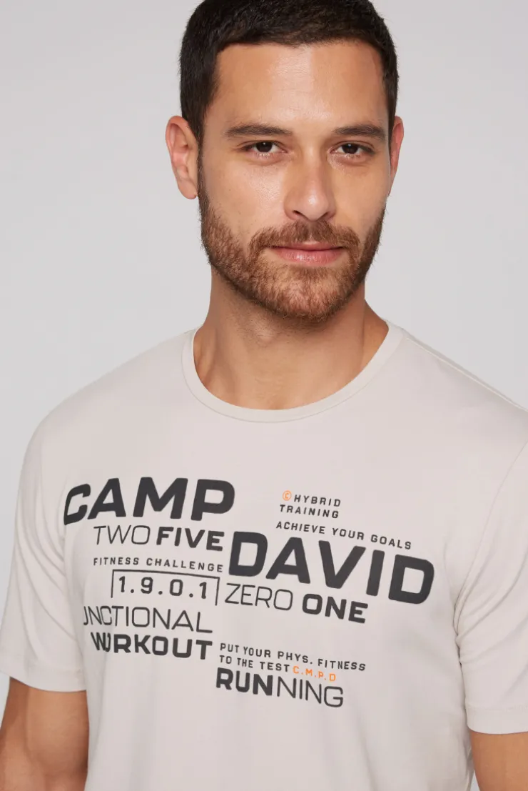 CAMP DAVID & SOCCX Sport-T-Shirt mit Artwork shell Discount