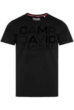 CAMP DAVID & SOCCX Sport-T-Shirt mit Artworks black Hot