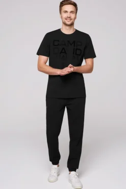 CAMP DAVID & SOCCX Sport-T-Shirt mit Artworks black Hot