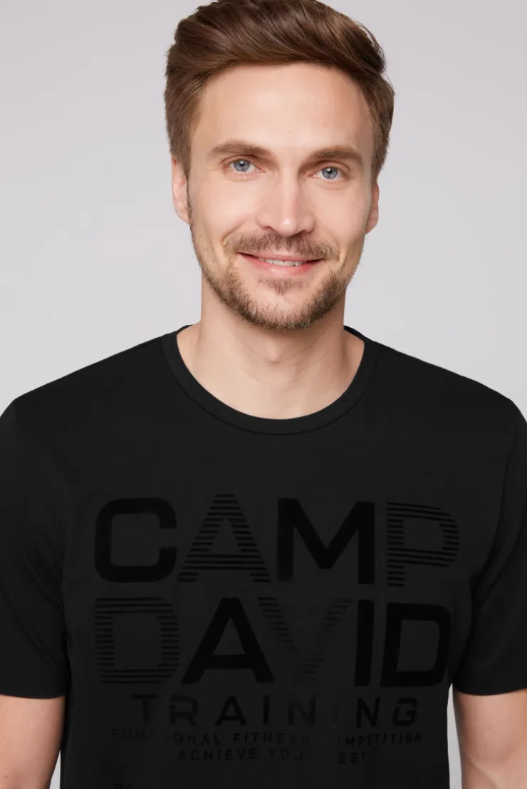 CAMP DAVID & SOCCX Sport-T-Shirt mit Artworks black Hot