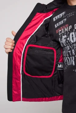 CAMP DAVID & SOCCX Steppjacke im Colour Design mit Logo Artworks royal red royalred Outlet