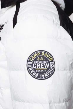 CAMP DAVID & SOCCX Steppjacke im Colour Design mit Logo Artworks kitt Discount