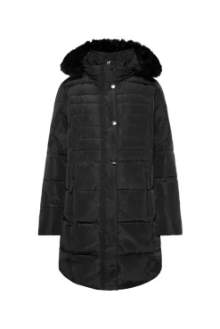 CAMP DAVID & SOCCX Stepp-Parka mit abtrennbarer Kapuze und Kunstfell black Cheap