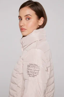 CAMP DAVID & SOCCX Stepp-Parka mit abtrennbarer Kapuze und Kunstfell light beige lightbeige Fashion