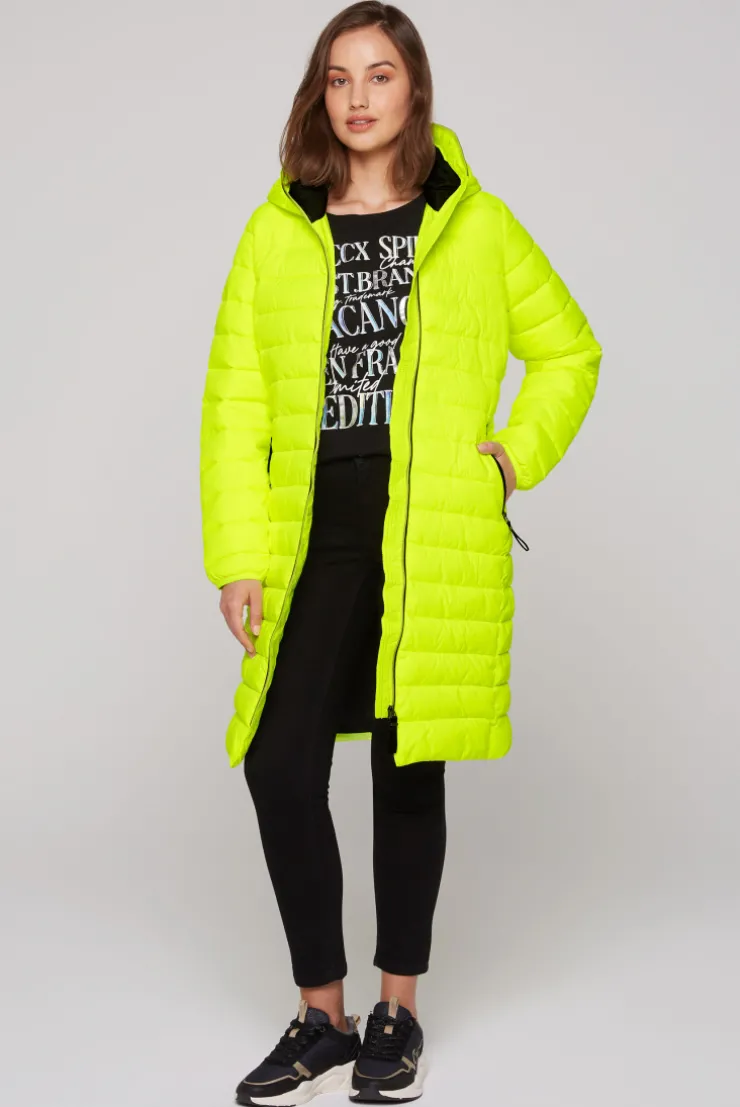 CAMP DAVID & SOCCX Stepp-Parka mit Kapuze und Rücken-Print yellow lime yellowlime Store