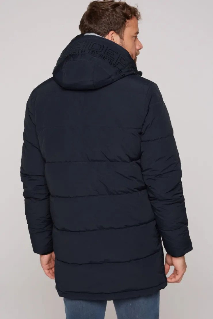 CAMP DAVID & SOCCX Stepp-Parka mit Kapuzen-Layering blue navy bluenavy Shop
